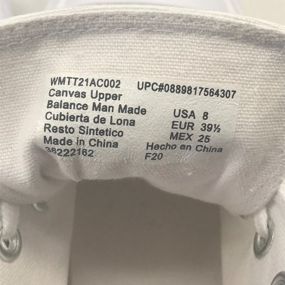 Time And Tru Women's Size 8 White Canvas Lace To Toe Shoes New With Tags - Picture 5 of 10